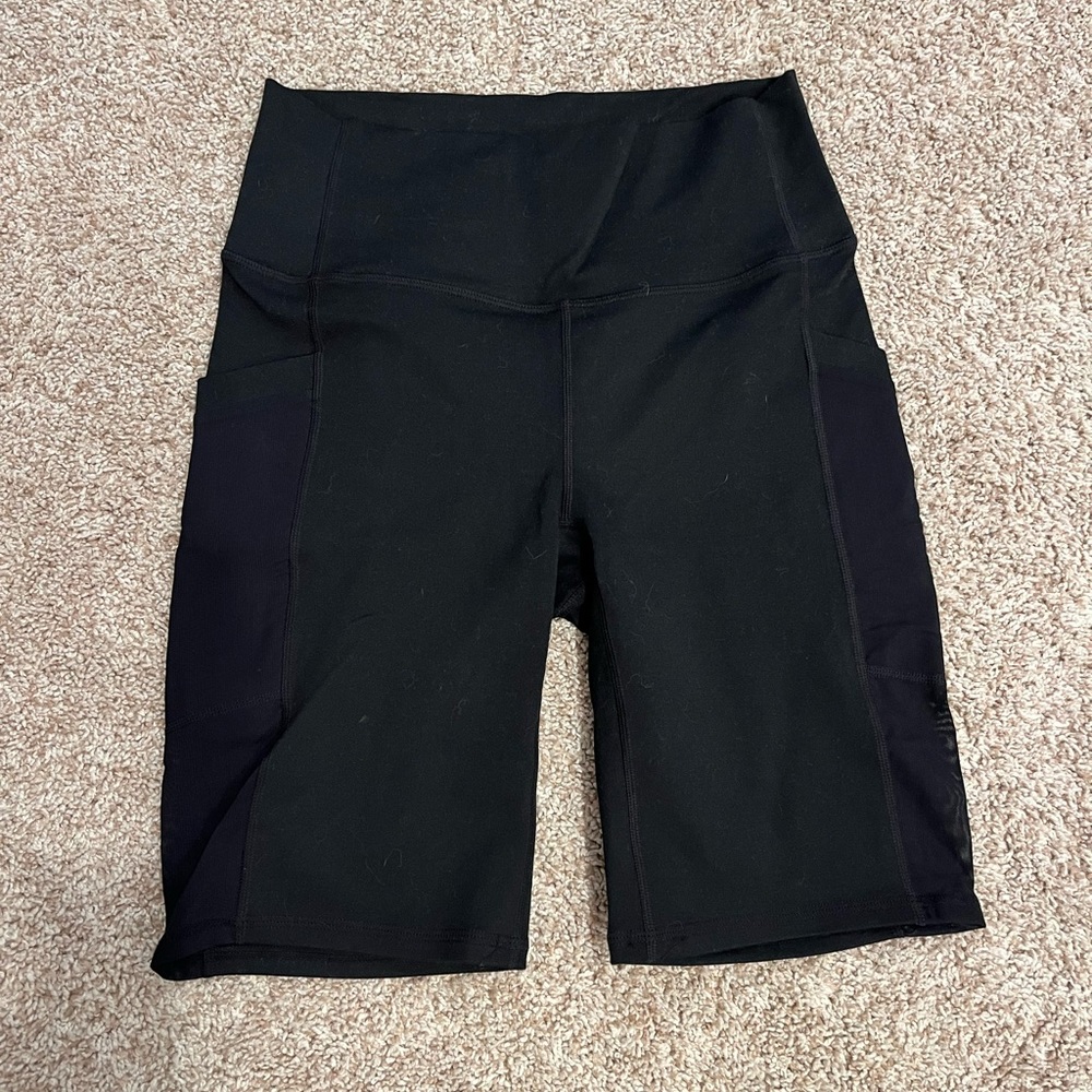 Fabletics biker shorts with phone pockets